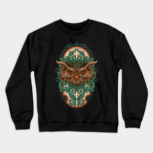 Mystical templar Owl wisdom tradition Crewneck Sweatshirt